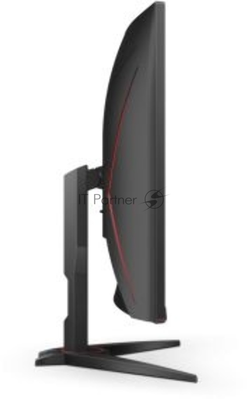 Монитор AOC 31.5 16:9 2560х1440(WQHD) VA, Curved, nonGLARE, 300cd/m2, H178°/V178°, 3000:1, 80M:1, 16.7M, 1ms, VGA, 2xHDMI, DP, Height adj, Pivot, Tilt, Swivel, 3Y, Black