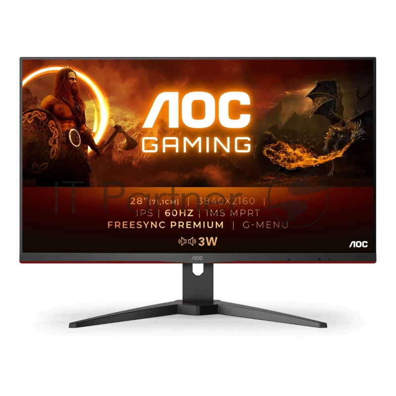Монитор AOC 28 Gaming U28G2AE/BK IPS 3840x2160 60Hz 300cd/m2 16:9