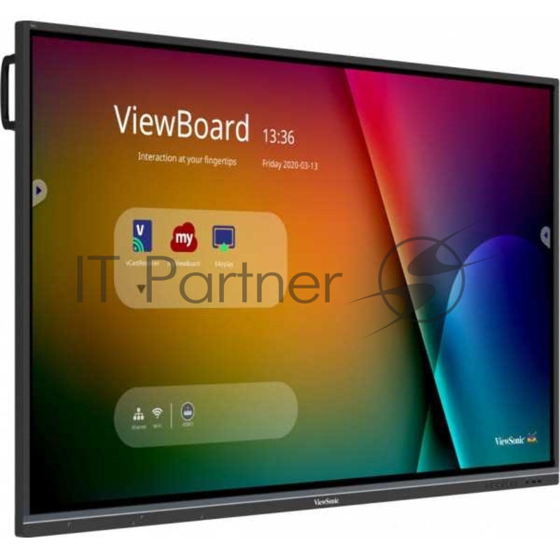 Монитор жидкокристаллический ViewSonic Интерактивный дисплей LCD 75 16:9 3840x2160 UHD, 1,07B, 5000:1, TOUCH, 5Y
