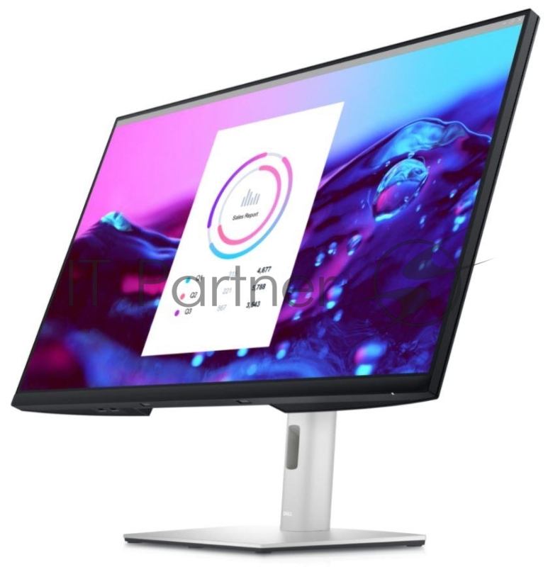 Монитор 31.5 DELL P3222QE, IPS, 3840x2160, 5ms, 350cd/m2, 1000:1, HAS, Tilt, HDMI, DP, 4xUSB 3.2,USB-C PD 65W, RJ-45, Black, 3 Y