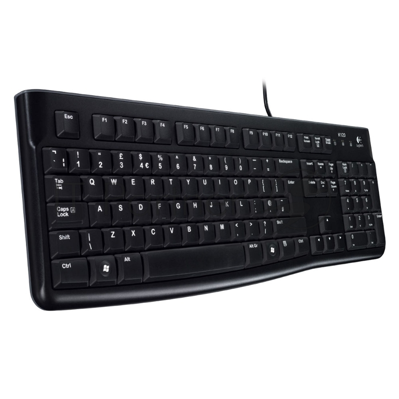 Клавиатура проводная Logitech K120 for business, USB 920-002522 Черный