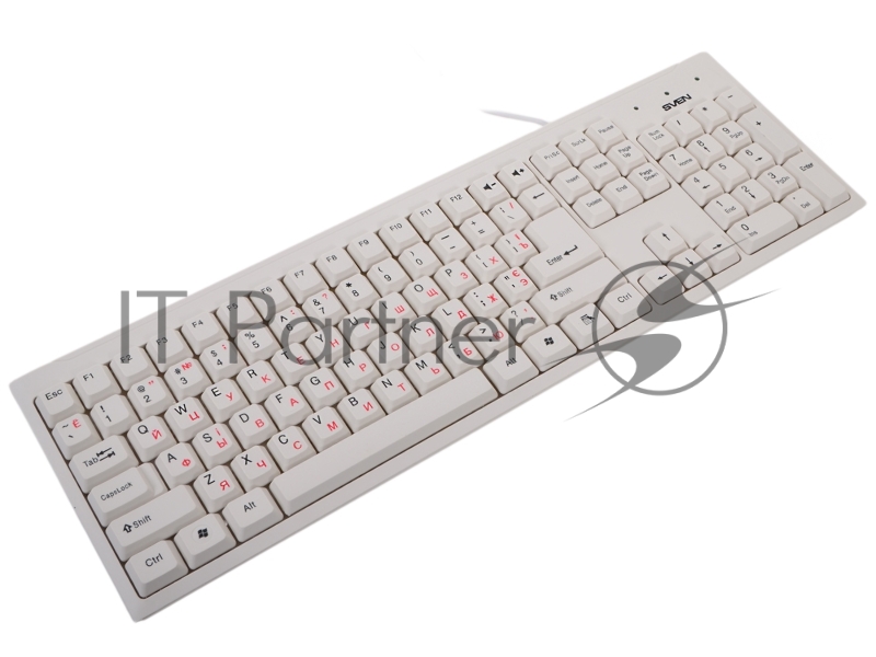 Клавиатура SVEN Standard 303 USB белая SV-03100303UW
