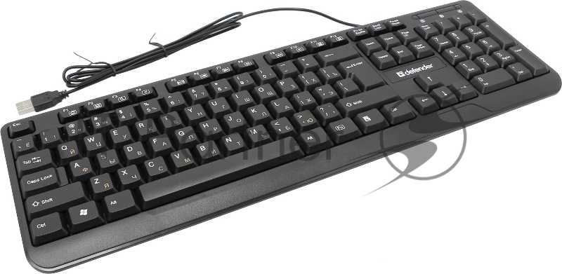 Клавиатура Keyboard DEFENDER OfficeMate HM-710 RU черный, Проводная клавиатура, полноразмерная 45710