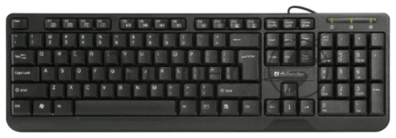 Клавиатура Keyboard DEFENDER OfficeMate HM-710 RU черный, Проводная клавиатура, полноразмерная 45710