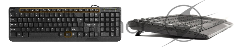 Клавиатура Keyboard DEFENDER OfficeMate HM-710 RU черный, Проводная клавиатура, полноразмерная 45710
