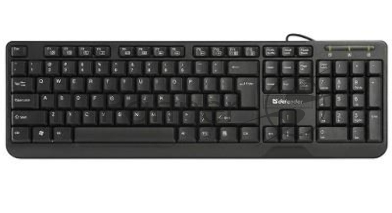 Клавиатура Keyboard DEFENDER OfficeMate HM-710 RU черный, Проводная клавиатура, полноразмерная 45710
