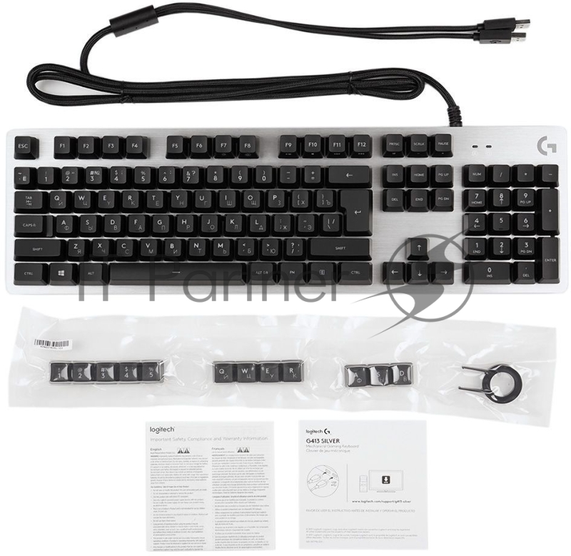 Клавиатура Logitech G413 SILVER