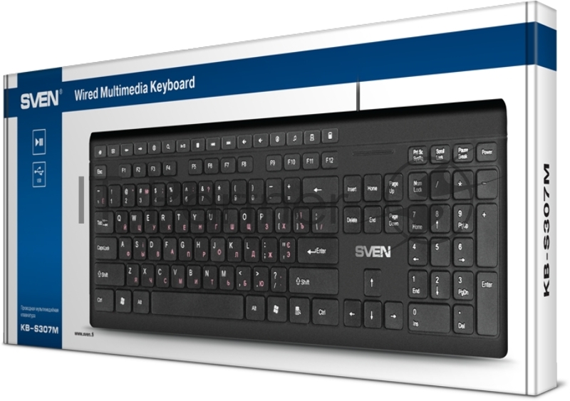 Клавиатура SVEN KB-S307M Клавиатура SVEN KB-S307M