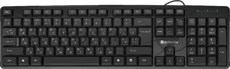 Клавиатура USB NEXT HB-440 RU BLACK 45440 DEFENDER