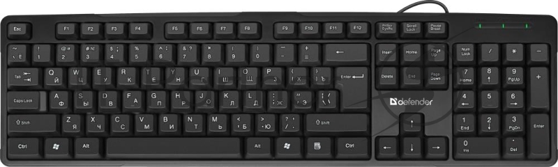 Клавиатура USB NEXT HB-440 RU BLACK 45440 DEFENDER