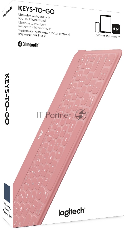 Клавиатура Logitech Keyboard Keys-To-Go BLUSH PINK