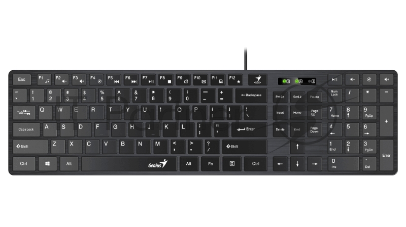 Клавиатура Genius SlimStar 126 Black USB (Only Laser)