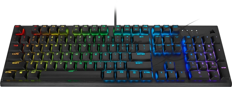 Игровая клавиатура Corsair Gaming™ CORSAIR K60 RGB PRO Low Profile Mechanical Gaming Keyboard, Backlit RGB LED, CHERRY MX Low Profile SPEED, Black