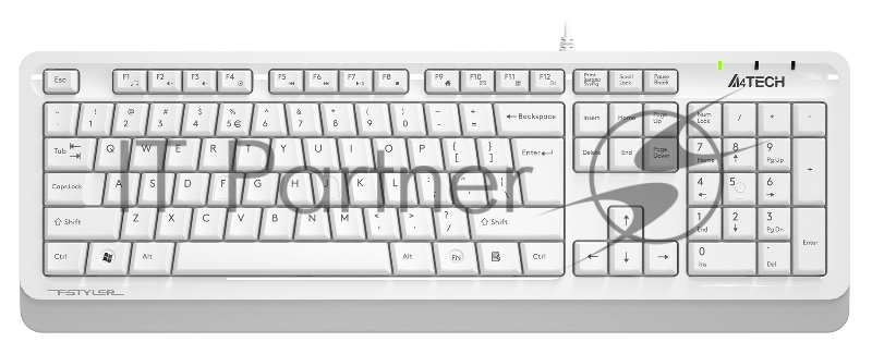 Клавиатура A4Tech Fstyler FKS10 белый/серый USB