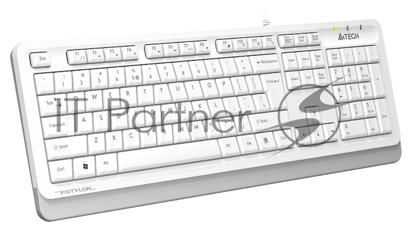 Клавиатура A4Tech Fstyler FKS10 белый/серый USB