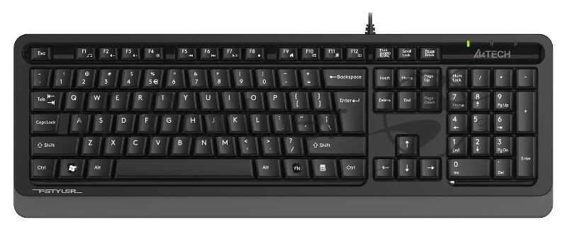 Клавиатура A4Tech Fstyler FKS10 черный/серый USB