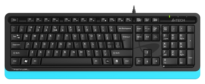 Клавиатура A4Tech Fstyler FKS10 черный/синий USB