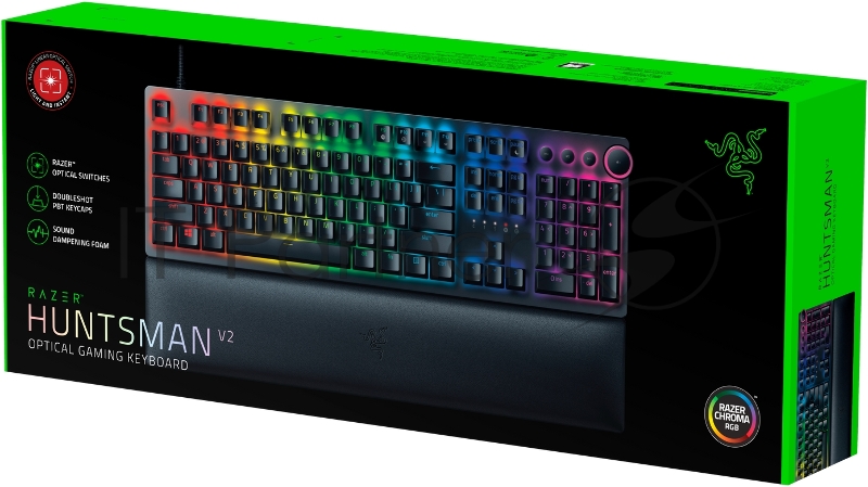 Игровая клавиатура Razer Huntsman V2 (Red Switch) - Russian Layout Gaming Keyboard