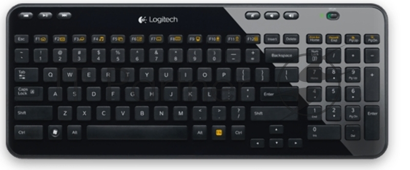 Клавиатура Logitech K360 черный USB беспроводная Multimedia