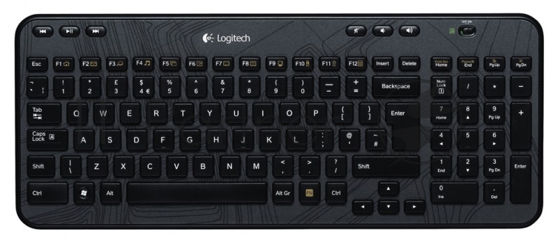 Клавиатура Logitech K360 черный USB беспроводная Multimedia