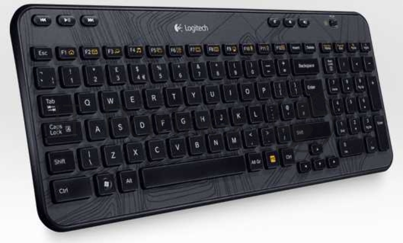 Клавиатура Logitech K360 черный USB беспроводная Multimedia
