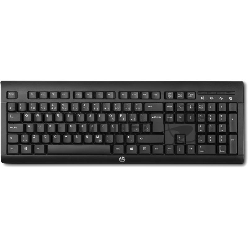 Клавиатура HP K2500, USB, Радиоканал, черный e5e78aa