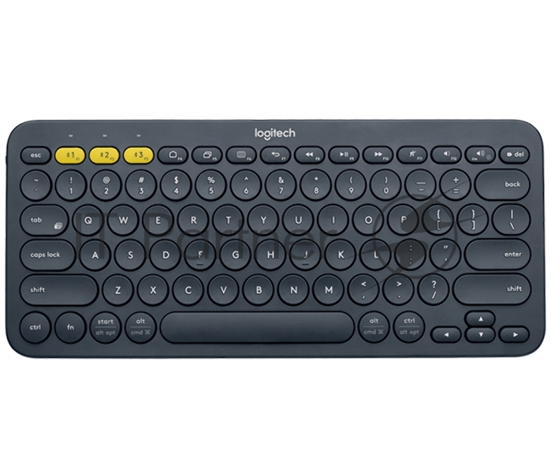 Клавиатура Logitech K380 темно-серый беспроводная BT slim Multimedia для ноутбука