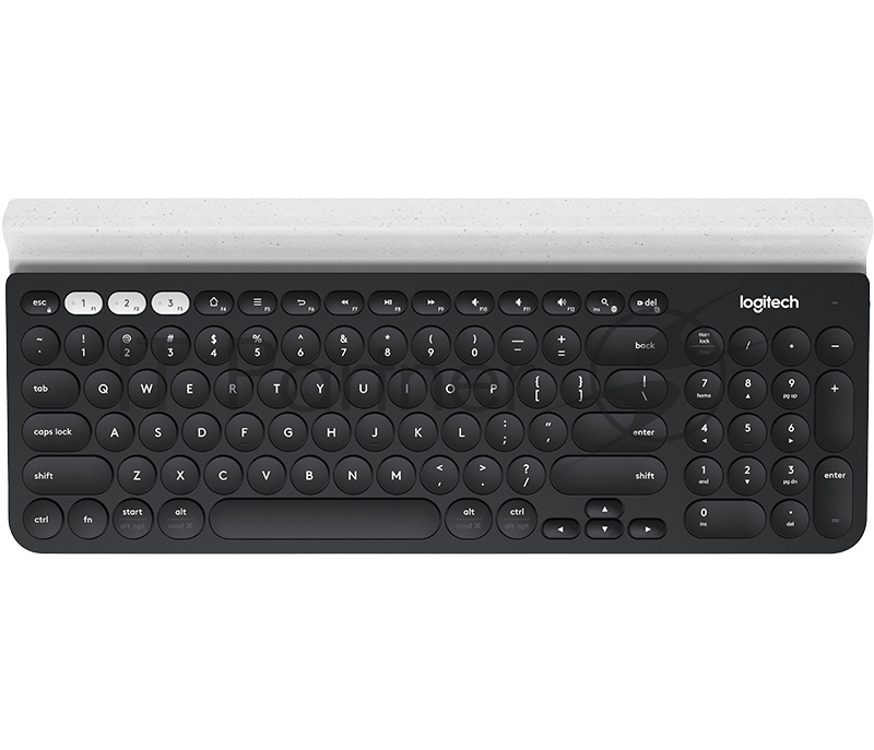 Клавиатура Logitech K780 черный/белый USB беспроводная BT