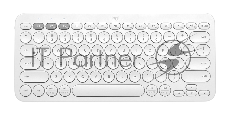 Клавиатура Logitech K380 Multi-Device белый USB беспроводная BT