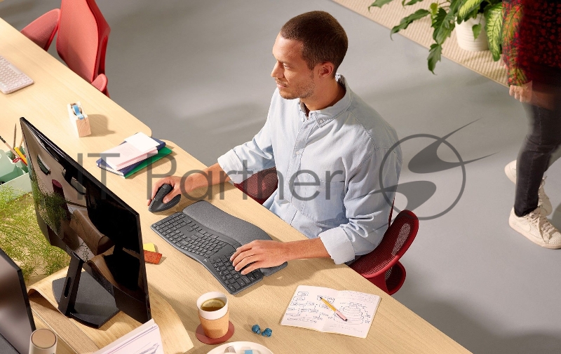 Клавиатура Logitech K860 механическая черный USB беспроводная BT slim Multimedia