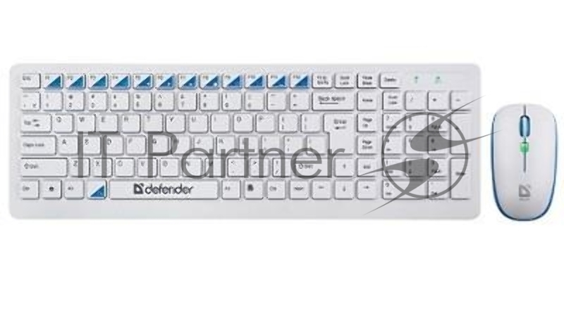 Клавиатура + мышь Defender Skyline 895 Nano W(Белый) Кл:104, 1000/1500/2000dpi