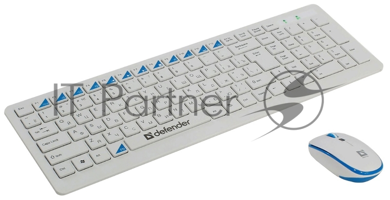 Клавиатура + мышь Defender Skyline 895 Nano W(Белый) Кл:104, 1000/1500/2000dpi