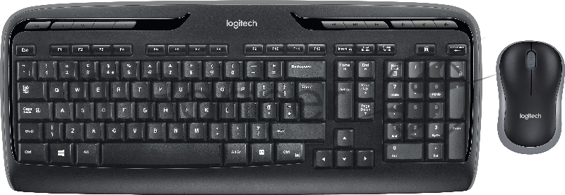 Клавиатура + мышь Logitech MK330 клав:черный мышь:черный USB беспроводная Multimedia