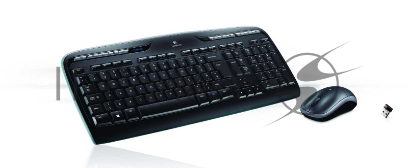Клавиатура + мышь Logitech MK330 клав:черный мышь:черный USB беспроводная Multimedia