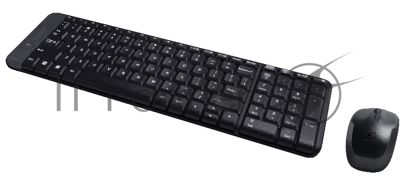 Клавиатура + мышь Logitech MK220 клав:черный мышь:черный USB беспроводная
