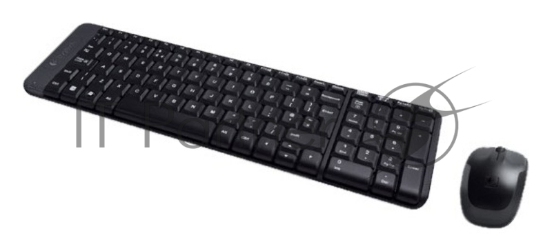 Клавиатура + мышь Logitech MK220 клав:черный мышь:черный USB беспроводная