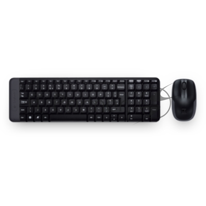 Клавиатура + мышь Logitech MK220 клав:черный мышь:черный USB беспроводная