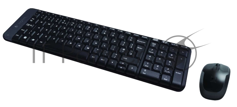 Клавиатура + мышь Logitech MK220 клав:черный мышь:черный USB беспроводная