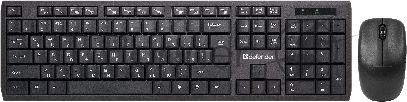 Клавиатура + мышь DEFENDER Harvard C-945 Nano черный 45945 {Кл:104+12 М:3кн, 800/1200/1600}