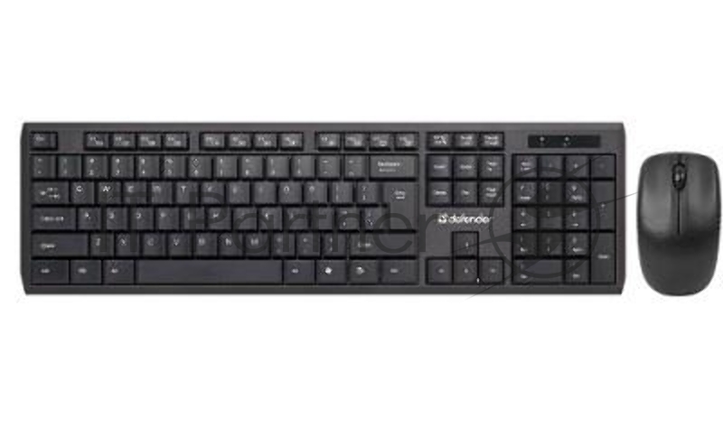Клавиатура + мышь DEFENDER Harvard C-945 Nano черный 45945 {Кл:104+12 М:3кн, 800/1200/1600}