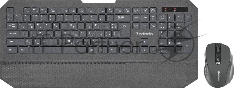 Клавиатура+мышь DEFENDER Berkeley C-925 Nano B Черный 45925 {Кл:104+12 М:6кн, 800/1200/1600}