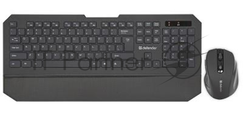 Клавиатура+мышь DEFENDER Berkeley C-925 Nano B Черный 45925 {Кл:104+12 М:6кн, 800/1200/1600}