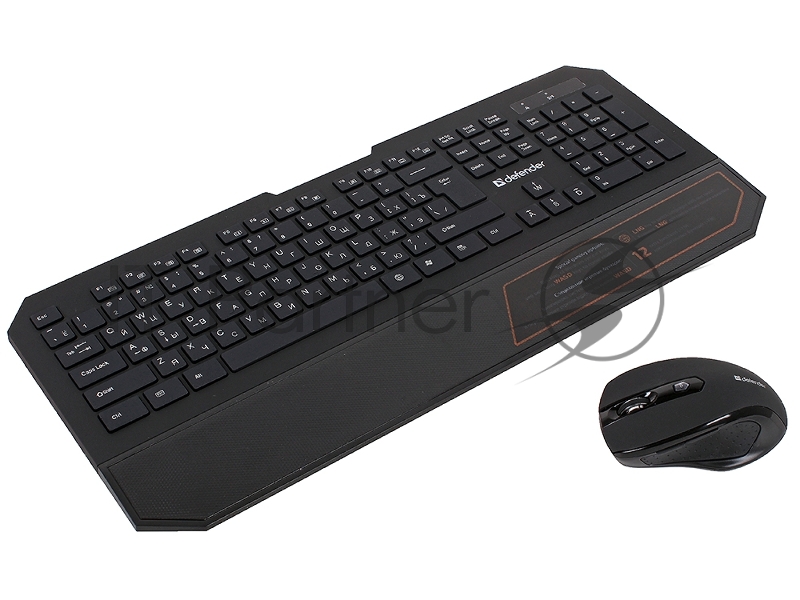 Клавиатура+мышь DEFENDER Berkeley C-925 Nano B Черный 45925 {Кл:104+12 М:6кн, 800/1200/1600}
