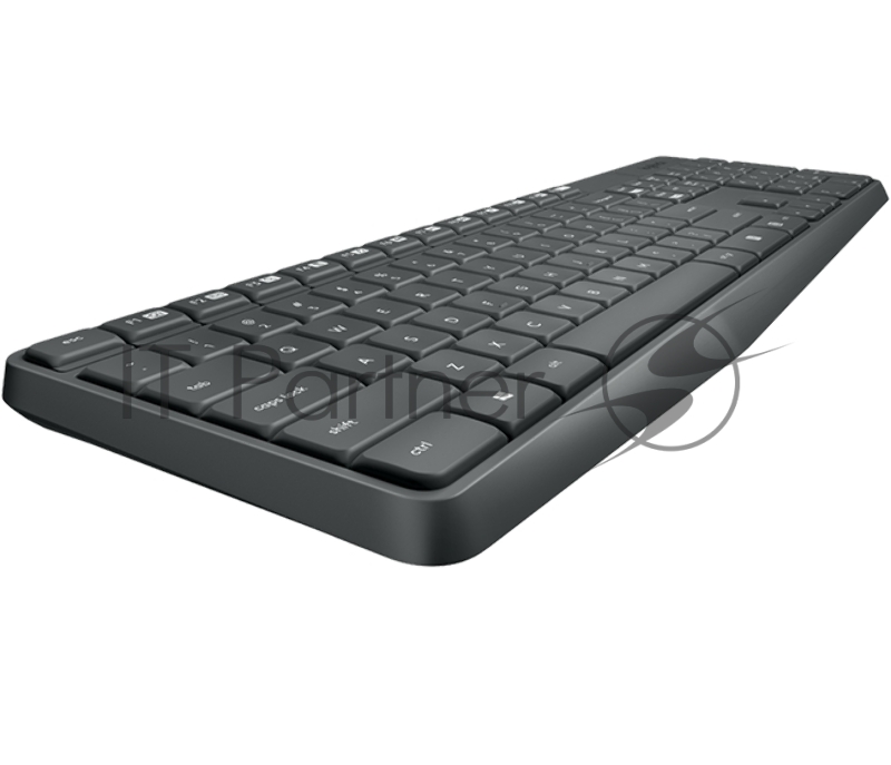 Клавиатура + мышь Logitech MK235 клав:черный мышь:черный USB беспроводная