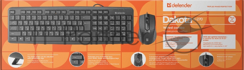Клавиатура + мышь DAKOTA C-270 RU 45270 DEFENDER