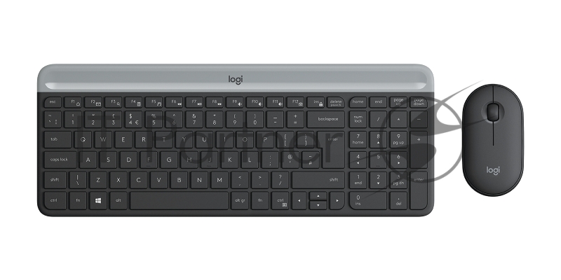 Комплект (клавиатура + мышь) Logitech Slim Wireless Keyboard and Mouse Combo MK470 GRAPHITE