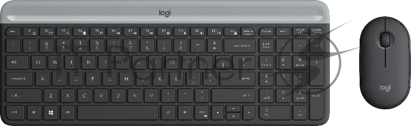 Комплект (клавиатура + мышь) Logitech Slim Wireless Keyboard and Mouse Combo MK470 GRAPHITE