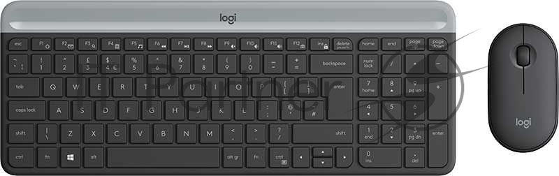 Комплект (клавиатура + мышь) Logitech Slim Wireless Keyboard and Mouse Combo MK470 GRAPHITE