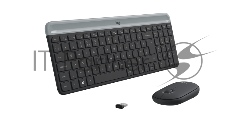 Комплект (клавиатура + мышь) Logitech Slim Wireless Keyboard and Mouse Combo MK470 GRAPHITE
