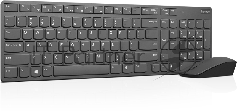Комплект (клавиатура и мышь) Lenovo Professional Ultraslim Wireless Combo Keyboard and Mouse- Russian/Cyrillic ( 1 x 2.4 GHz nano USB receiver, 1 x micro USB charging cable, 2 x AAA batteries